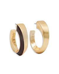 Reiss Thalia Twist Enamel Hoop Earrings, 1.2 diameter