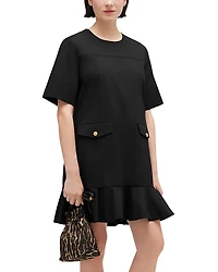 Ganni Short Sleeve Minidress