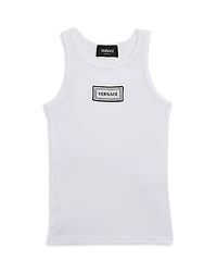 Versace Unisex Ribbed Logo Tank Top - Little Kid, Big Kid