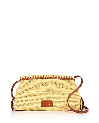 Staud Maude Raffia Convertible Clutch