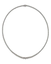 Bloomingdale's Fine Collection Diamond Graduated Tennis Necklace