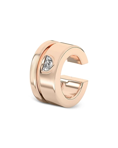 Shahla Karimi from the Luxe Collection Certified Lab Grown Diamond Half Moon Azadi Double Ear Cuff