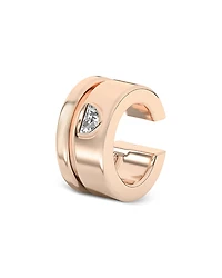 Shahla Karimi from the Luxe Collection Certified Lab Grown Diamond Half Moon Azadi Double Ear Cuff