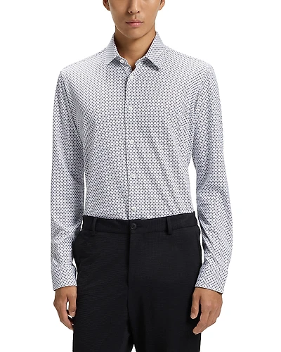 Boss Roan Kent Slim Fit Button-Front Shirt