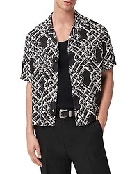 Allsaints Twined Relaxed Fit Short Sleeve Shirt