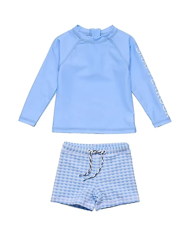 Snapper Rock Boys' Seaside Blue Ls Set - Little Kid