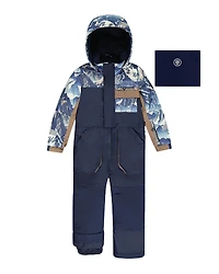 Deux par Boys' One Piece Play Snowsuit with Mountains Print - Little Kid, Big Kid