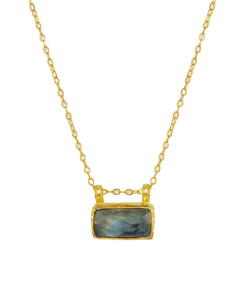 Ottoman Hands Alessa Labradorite Pendant Necklace