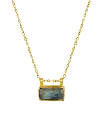 Ottoman Hands Alessa Labradorite Pendant Necklace