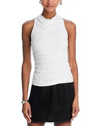 French Connection Gibson Ruched Jersey Top