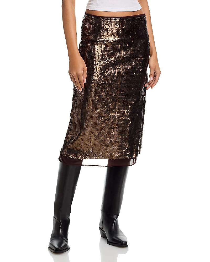 rag & bone Lucy Sequin Skirt
