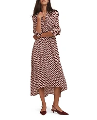 Mint Velvet Women's Lip Print Shirt Dress