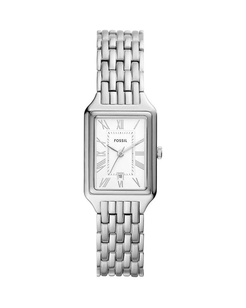 Fossil Raquel Three-Hand Date Stainless Steel Watch, 23mm x 38mm