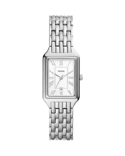 Fossil Raquel Three-Hand Date Stainless Steel Watch, 23mm x 38mm