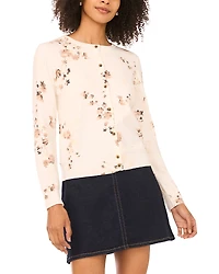 Vince Camuto Delicate Flower Cardigan