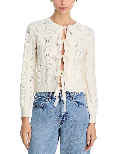 Wayf Pixie Tie Front Cardigan