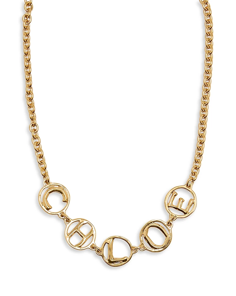 Chloe Script Necklace, 13-14.5