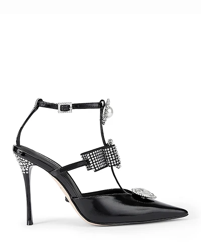 Kurt Geiger London Women's Bow Pointed Gladiator Court Pumps