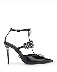 Kurt Geiger London Women's Bow Pointed Gladiator Court Pumps