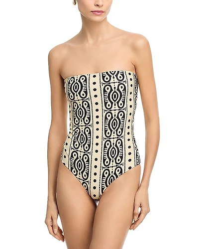 Johanna Ortiz Tribal Alta Off the Shoulder Swimsuit