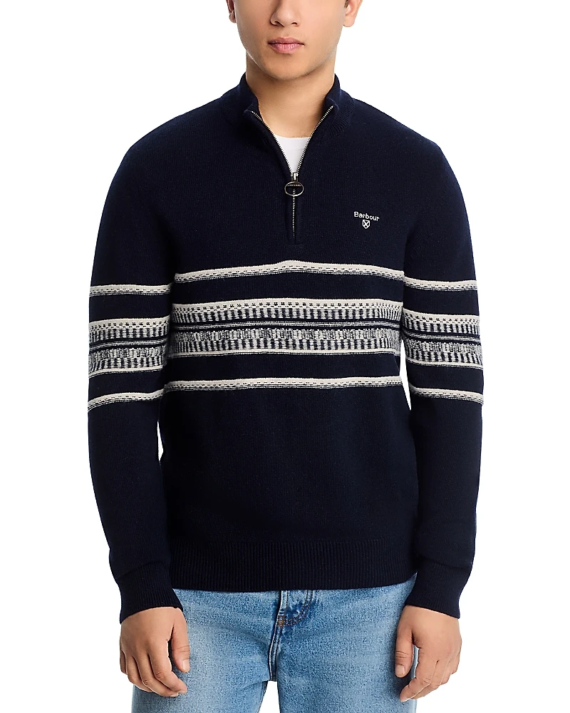 Barbour Men's Kepwick Half Zip Jumper Sweater