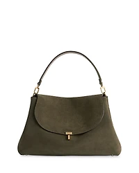 Toteme T Lock Suede Satchel