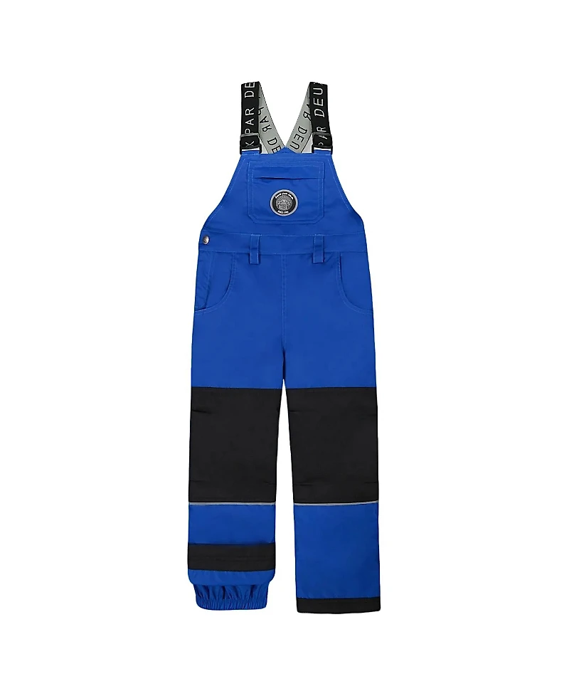 Deux par Boys' Solid Play Overall Snow Bib - Little Kid