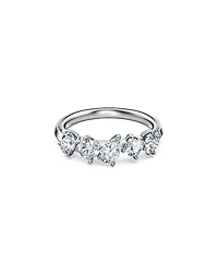 Swarovski 14K White Gold Galaxy Certified Lab Grown Diamond Mixed Cut Five Stone Ring