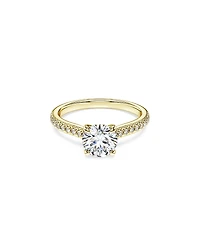 Swarovski 14K Gold Eternity Certified Lab Grown Diamond Engagement Ring