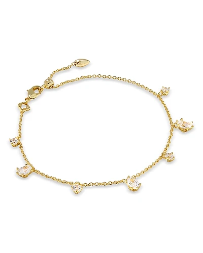 Kendra Scott Crystal Charm Chain Link Bracelet