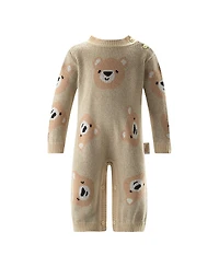 Rachel Riley Boys' Teddy Knit Playsuit - Baby