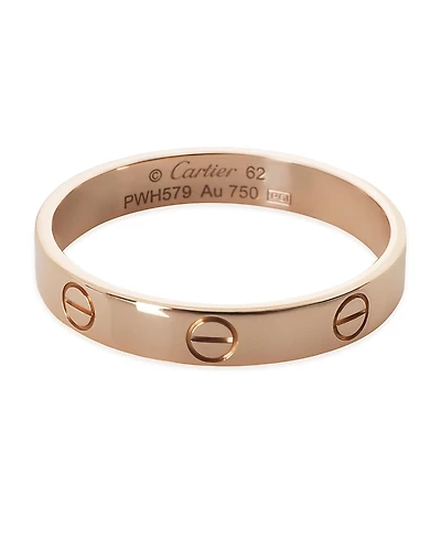 Pre-Owned Cartier Small Model Love 18k Rose Gold Ring