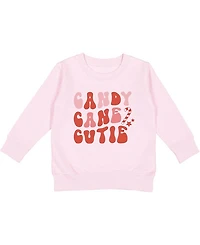 Sweet Wink Girls' Candy Cane Cutie Christmas Sweatshirt - Baby, Little Kid, Big Kid