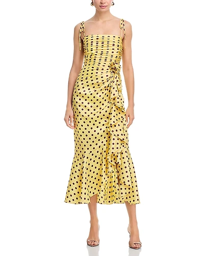 Cinq a Sept Camille Polka Dot Dress