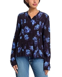 rag & bone Arden Printed Pleated Blouse