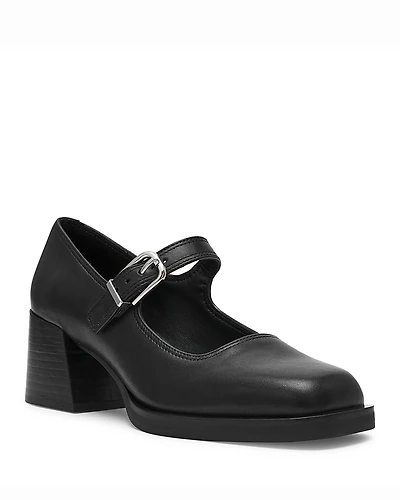 Steve Madden Women's Lisbon Leather Mary Jane Loafers