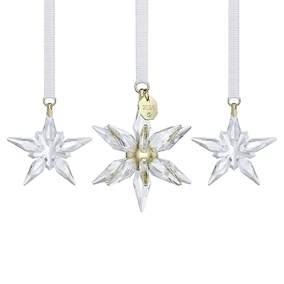 Swarovski 2025 Annual Edition 3D Crystal Ornament, Set of 3
