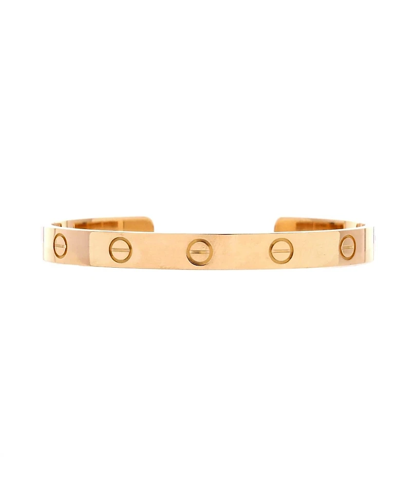 Pre-Owned Cartier Love Cuff Bracelet 18K Gold