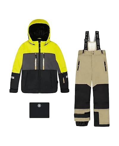 Deux par Boys' Two-Piece Teknik Colorblocked Snowsuit - Little Kid, Big Kid