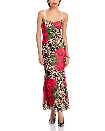 aqua floral mesh maxi dress - exclusive Aqua Maxi & Full Length Dresses for Women