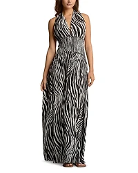 Elan Smocked Halter Maxi Dress