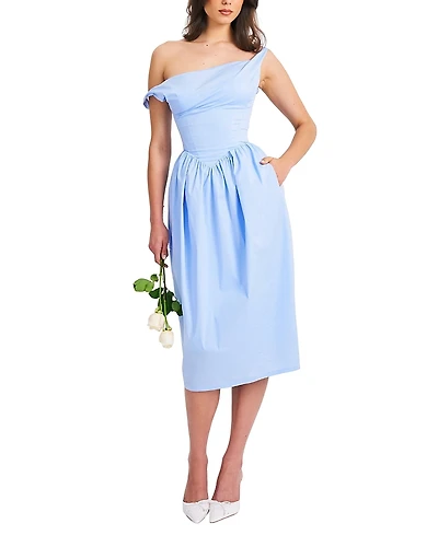 Miss Circle Reina Drop Waist Corset Midi Dress