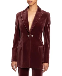 Santorelli Milli Long Velvet Jacket