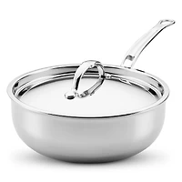 Hestan ProBond Luxe 2-Quart Polished Professional Clad Stainless Steel Saucier