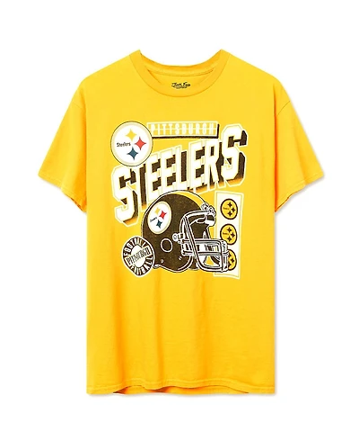 Junk Food Clothing Unisex Nfl Pittsburgh Steelers Checkdown Flea Market Tee
