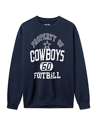 Junk Food Clothing Unisex Nfl Dallas Cowboys Property Flea Market Crew Fleece Sweatshirt