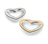 Roman Antique Platinum 8" Heart Bowl