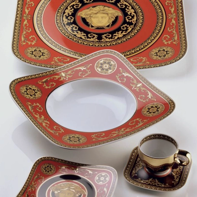 Medusa Red Platter, 15.75"