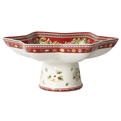 Villeroy & Boch Winter Bakery Delight Star-Shaped Footed Fruit Bowl
