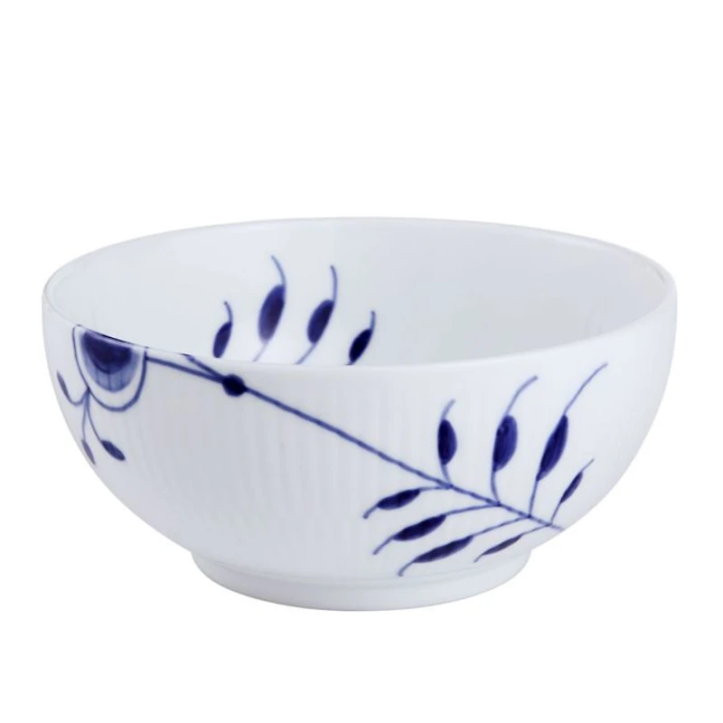 Blue Fluted Mega Large Serving Bowl